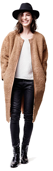 Trendy coat big size